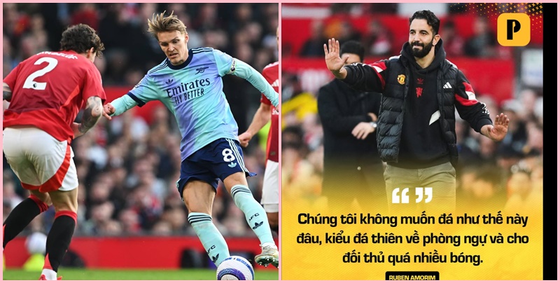 Ruben Amorim:’Chúng tôi thắng Arsenal cũng chẳng vui vẻ gì’
