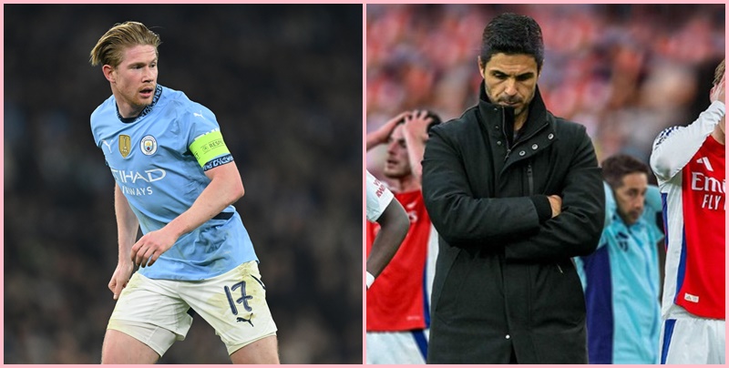 Thất vọng Odegaard, Arsenal đàm phán Man City đưa De Bruyne về thay thế